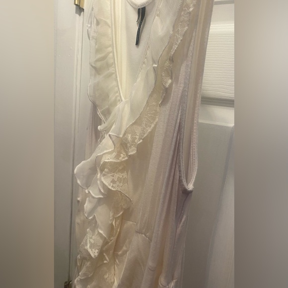 Maurices Lace Accent White Stretchy Tank Top - Picture 6 of 6